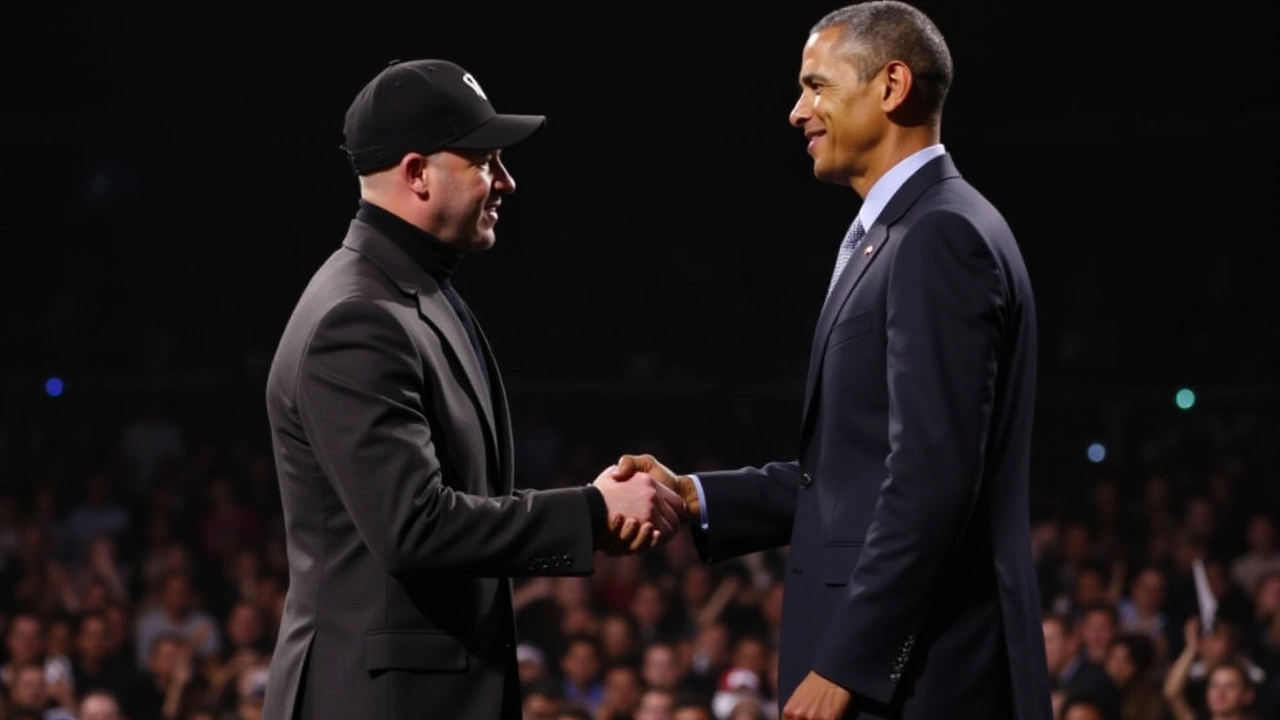 Eminem y Barack Obama Apoyan a Kamala Harris en Evento en Detroit