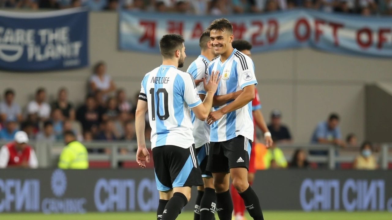 Nico Paz Brilla en Debut con Argentina Recibiendo Elogios de Messi y Scaloni